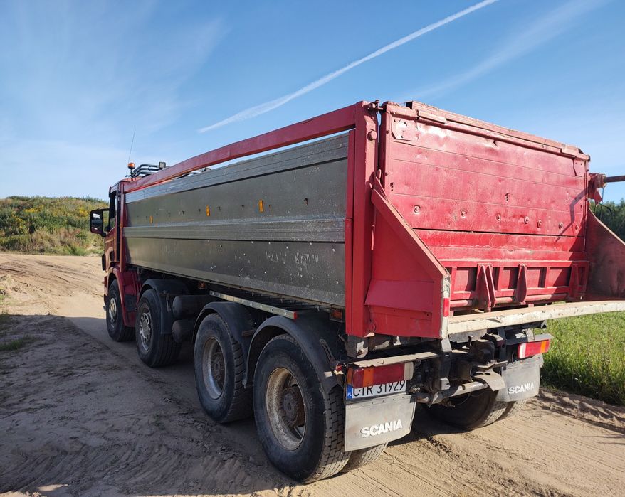 Scania 124 420 koni wywrotka hydroburta 8x4