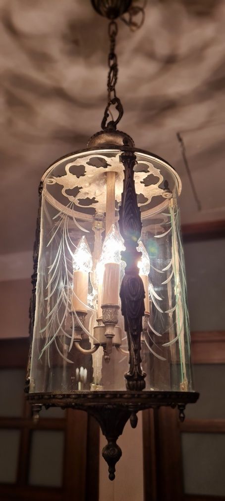 Antyczny żyrandol , lampa wisząca.