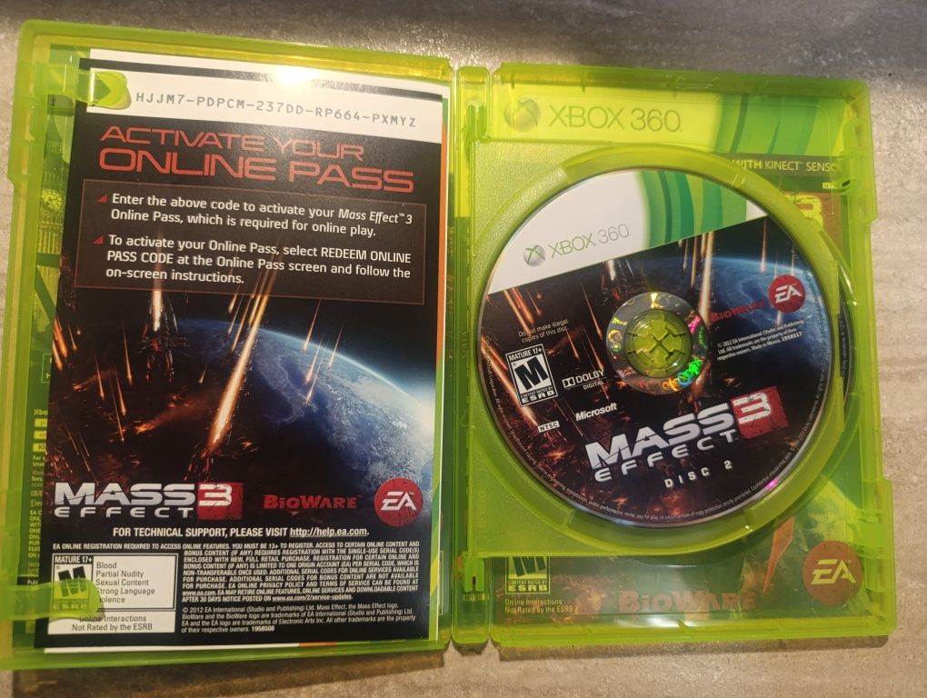 Gra Mass Effect 3 XBox 360 PL Napisy Kinect 2xCD X Box One