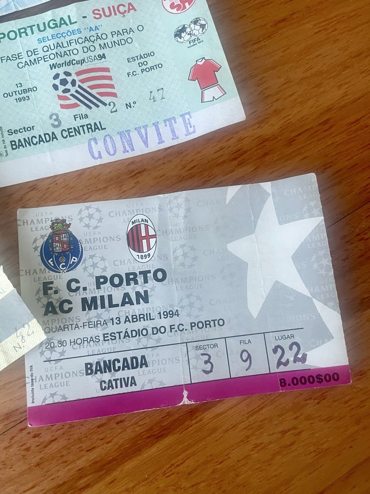 Bilhetes de Futebol