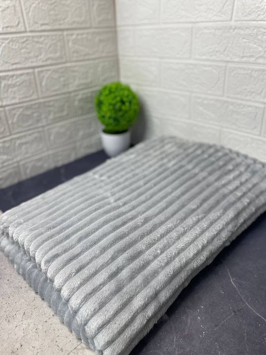 Плед Покривало євро розмір півтораспальні двоспальні 2 см полоска