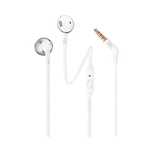 Słuchawki przewodowe JBL T205 douszne mini jack 3.5mm - białe