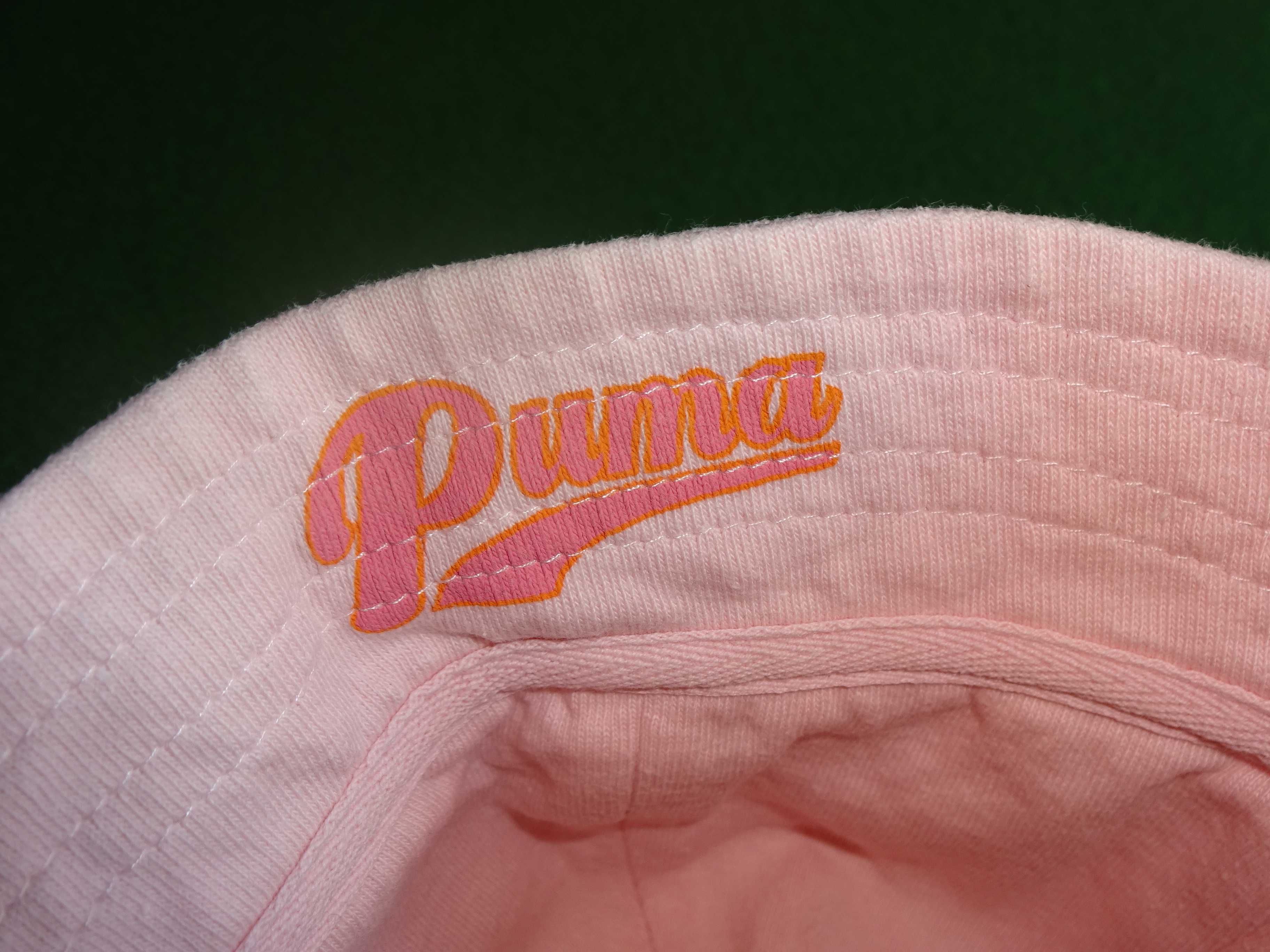 PUMA różowy bawełniany letni kapelusz dla dziewczynki 80 cm / 9-12 m.