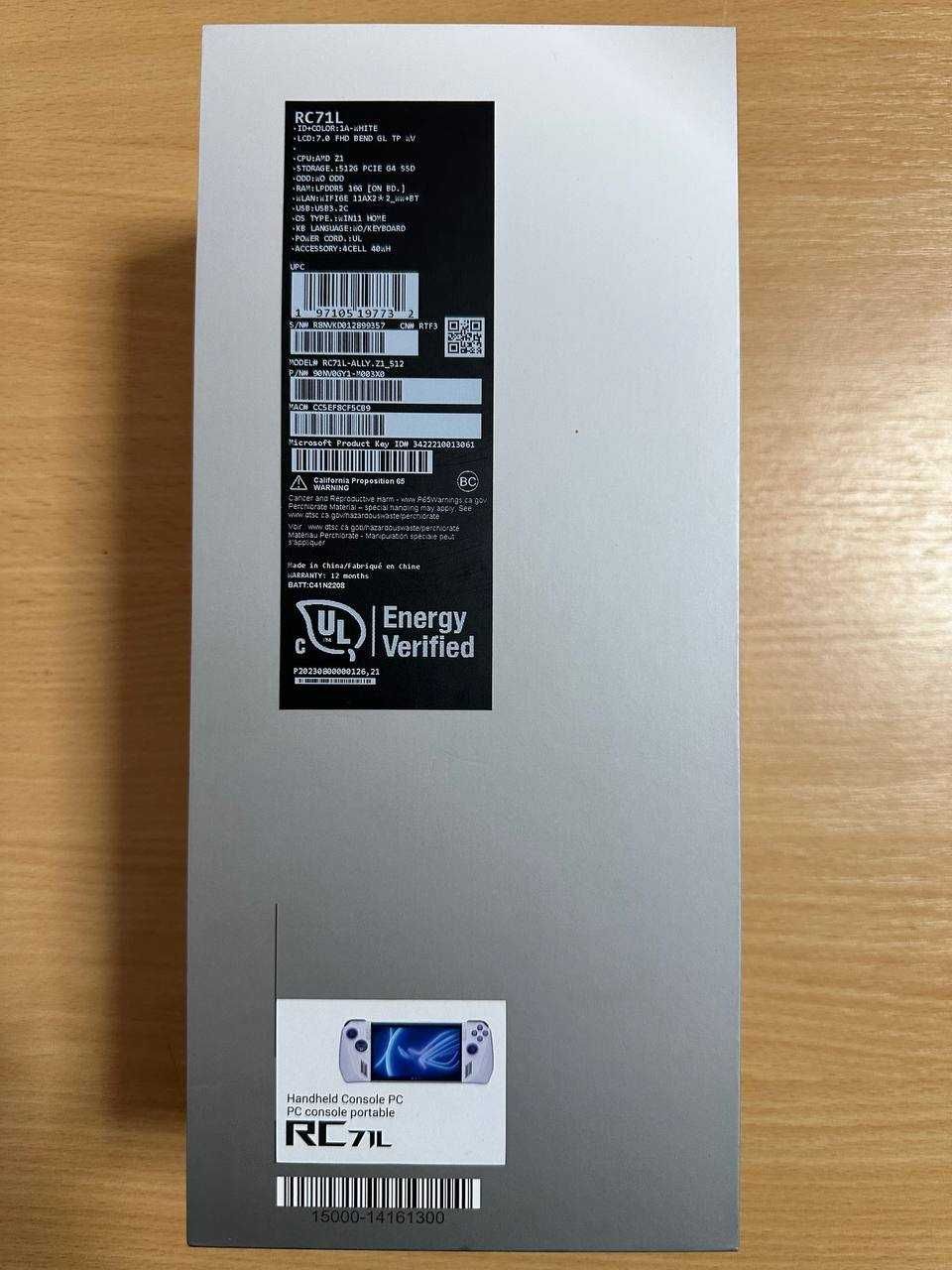Портативна приставка Asus ROG Ally 2023 512GB (RC71L-ALLY.Z1_512)