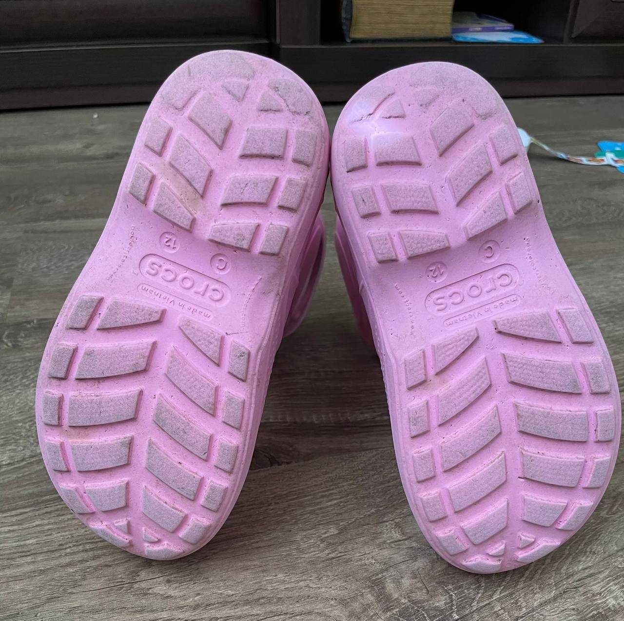 Резиновые сапоги гумачки гумові чоботи crocs c12 18.3см 29-30 розмір