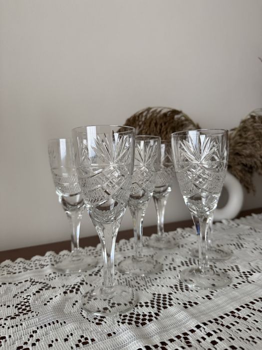 Великі криштальні бокали келихи 6 шт