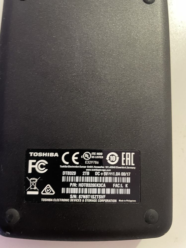 Disco externo 2TB Toshiba