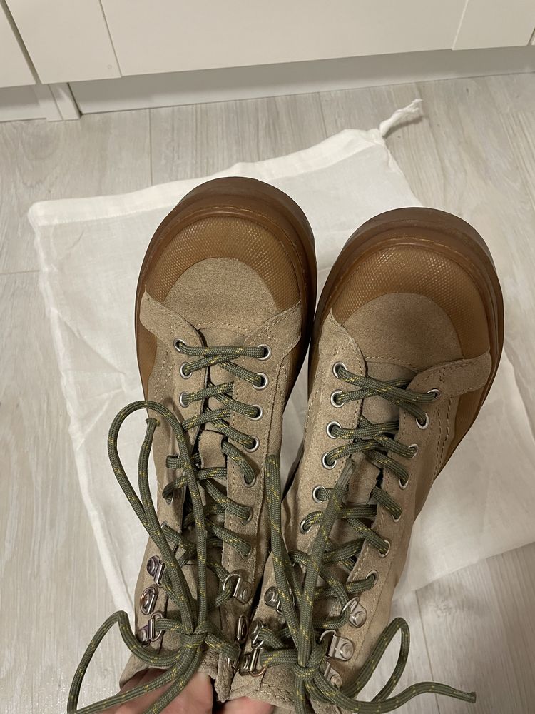 Zara buty sznurowane trapery 38