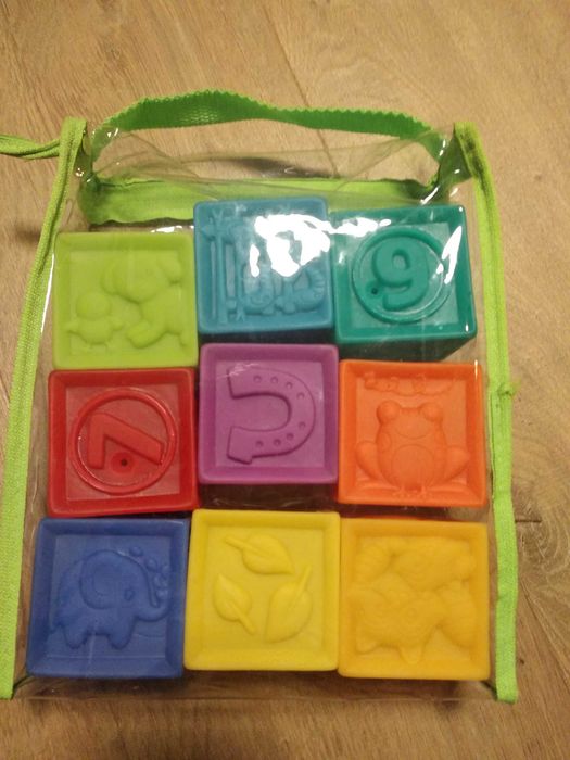 Klocki Miękkie gumowe Smyk sensoryczne+ traktor sorter farmer