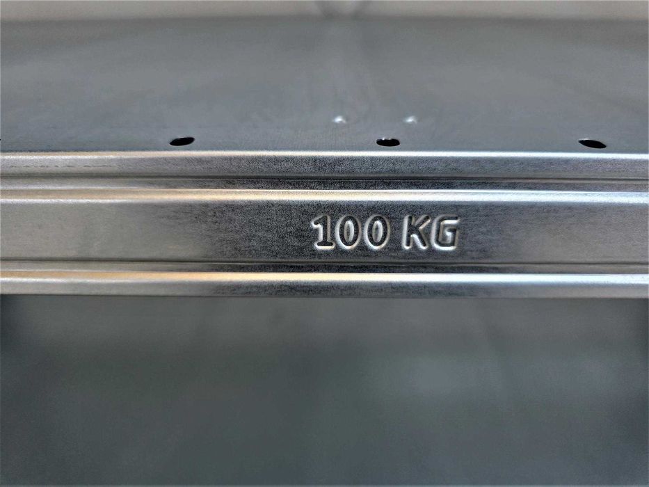 Regał Metalowy 62x220x400cm/21 Magazynowy Ocynk Garaż Piwnica Warsztat