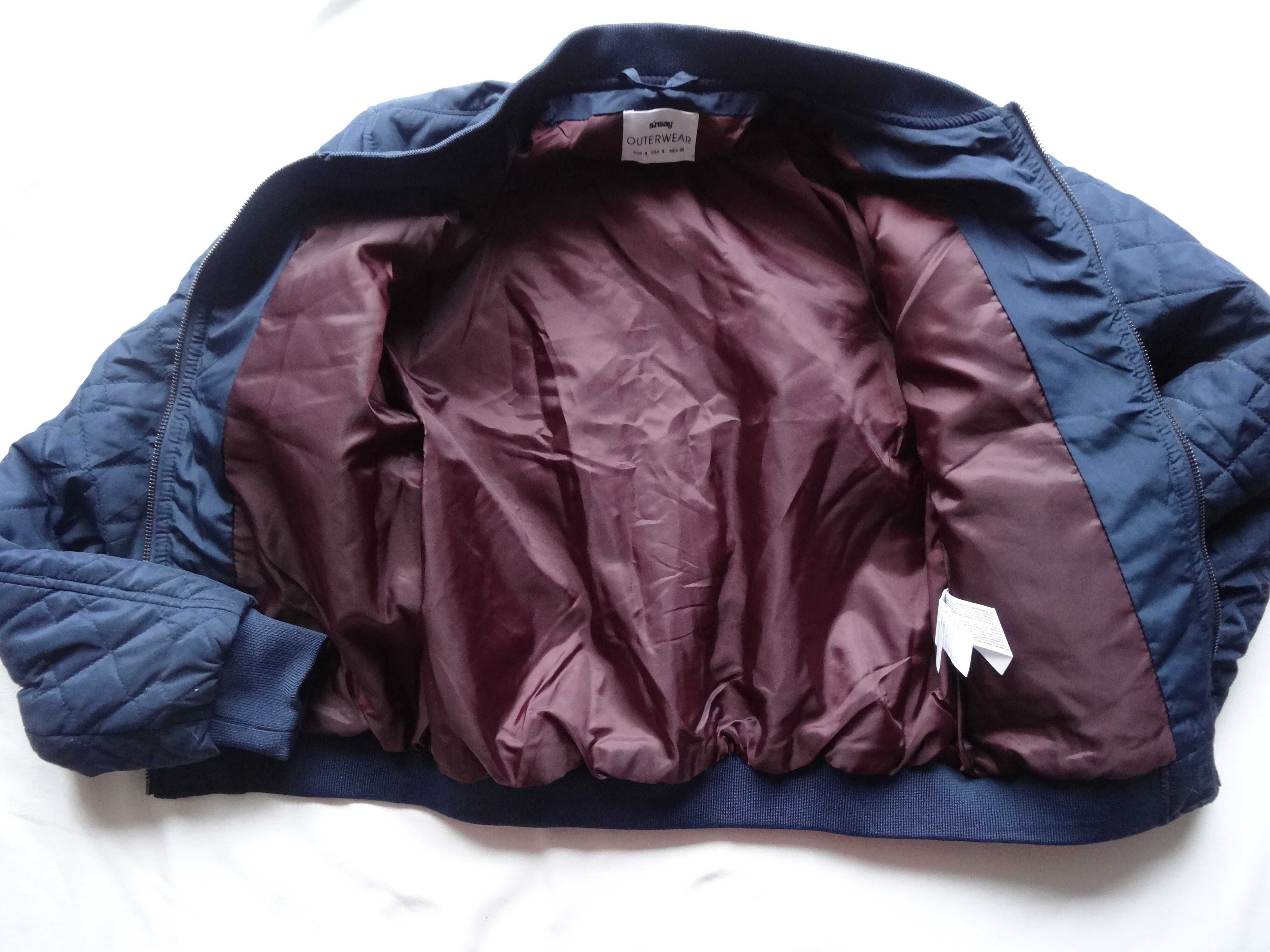 Kurtka Sinsay Outerwear rozmiar S granatowa oryginalna nowa bomberka
