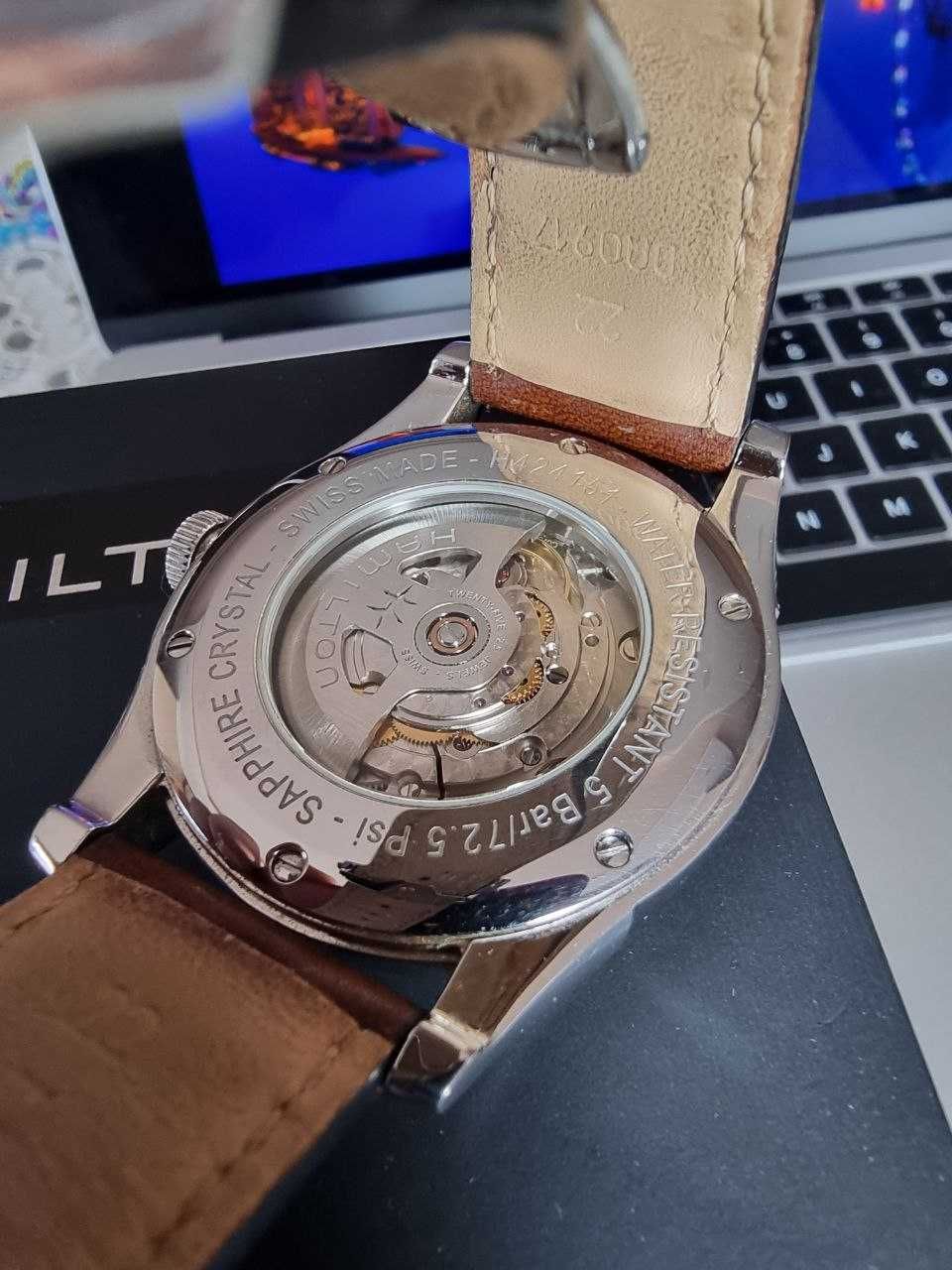 Швейцарський чоловічий годинник Hamilton H42415541