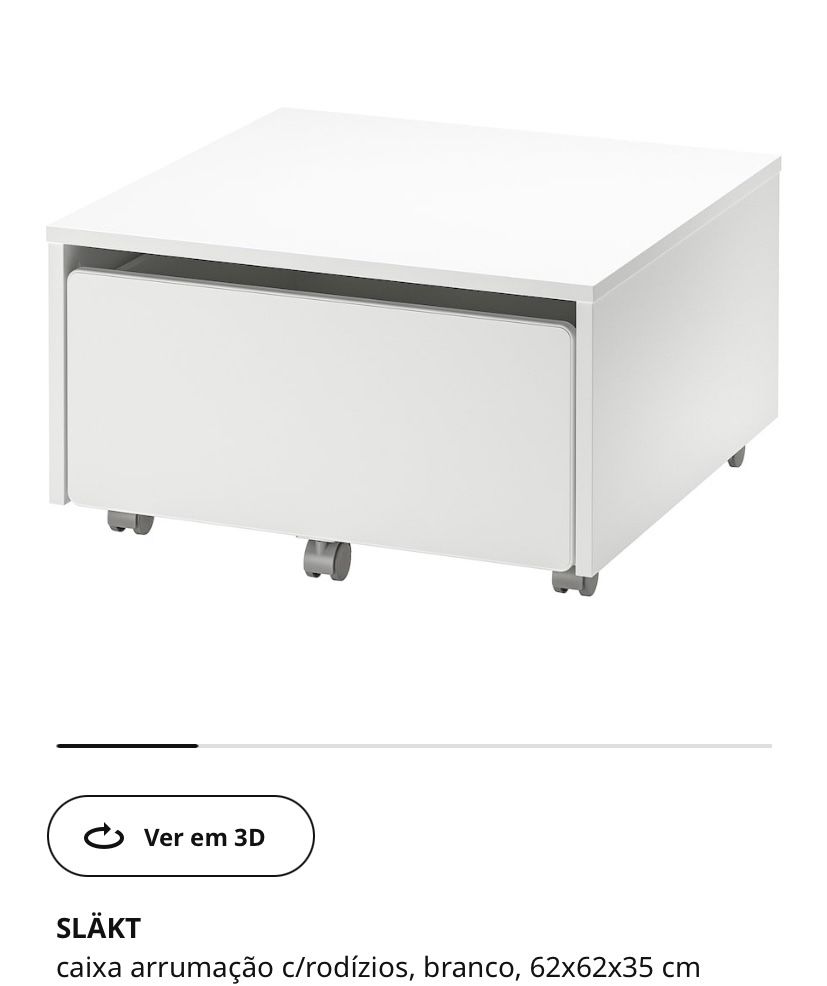 Mesa com rodizios IKEA