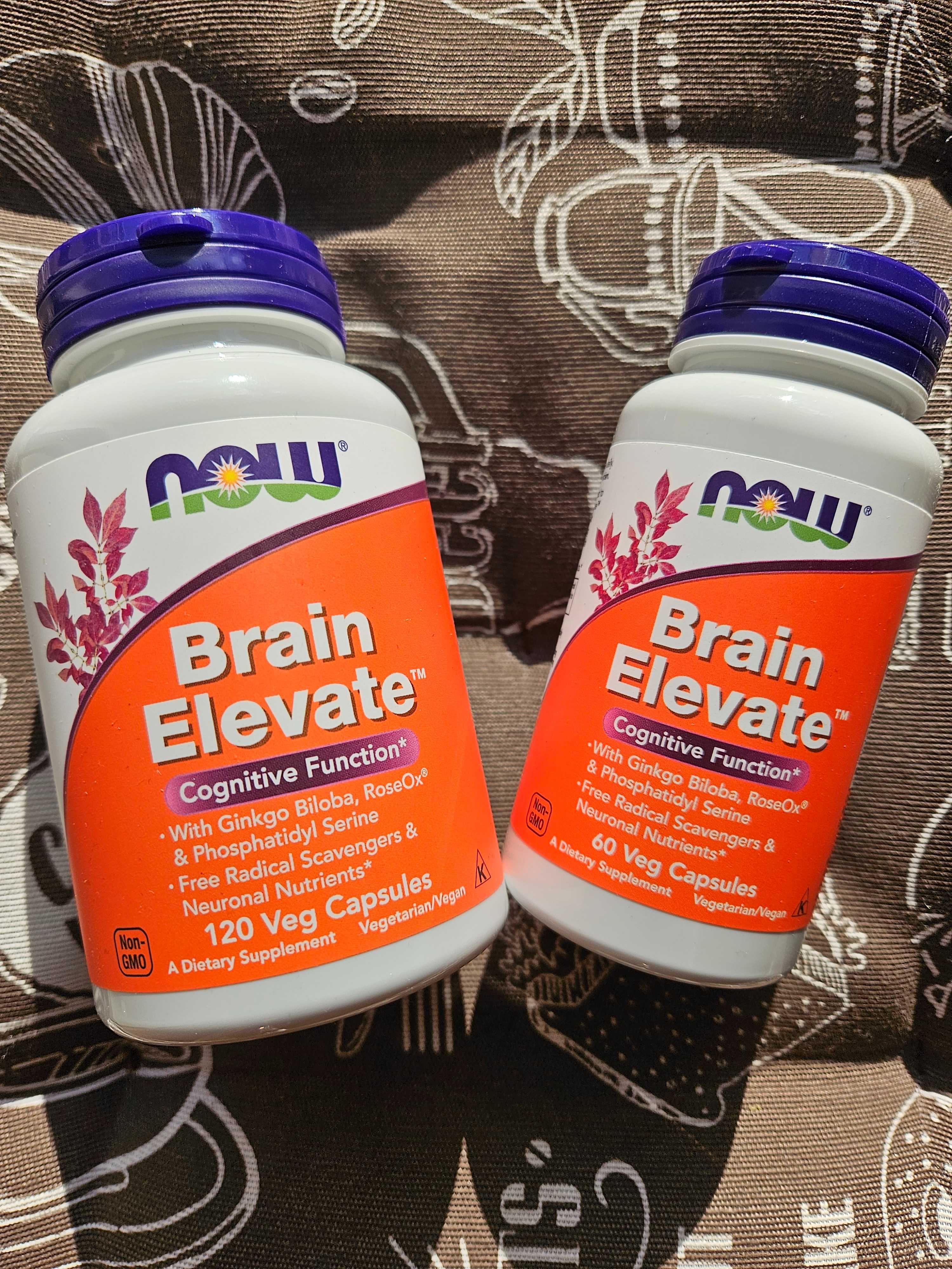 NOW Foods Brain Elevate добавка для підтримки роботи мозку 60 120 капс