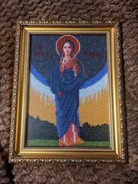 Ікона Свята Марія з бісеру