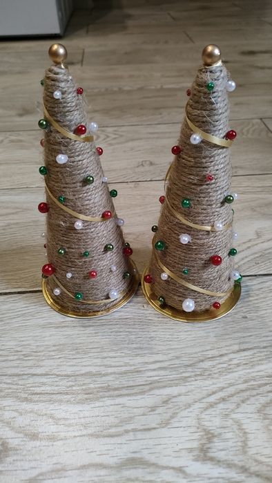 Choinki ręcznie robione 2 szt.