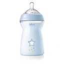 CHICCO Butelka  Natural FEELING 6m+ 330 ml - Niebieska=