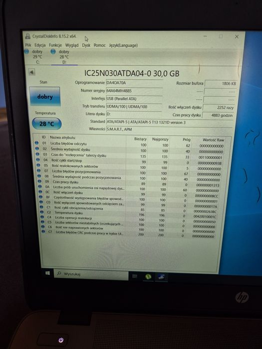 2 x Dysk twardy ATA IDE 2.5 cala 160Gb i 30Gb