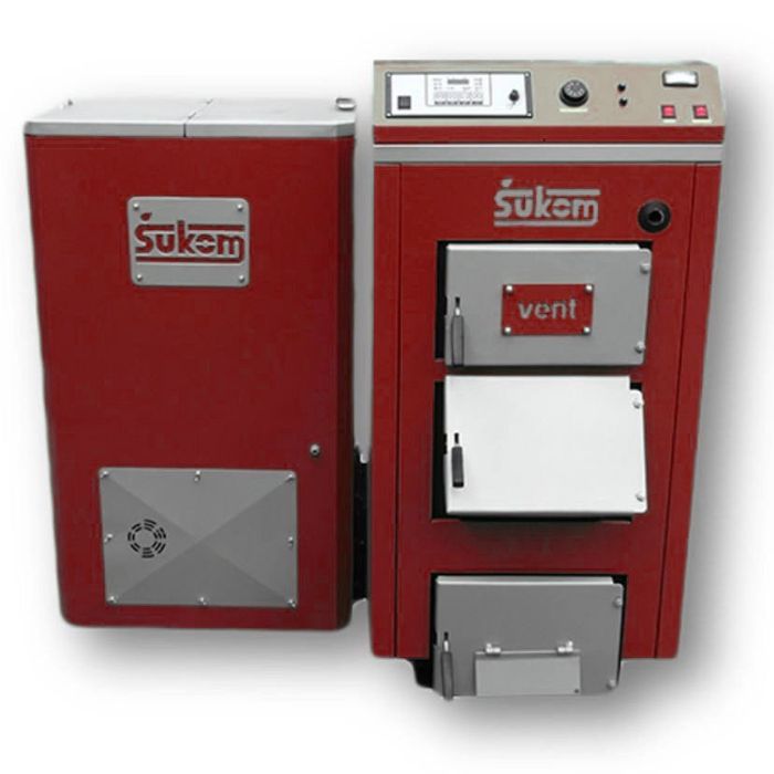 Котёл твердотопливный универсальный 50 kW (40-60 кВт) Sukom Sukoplam