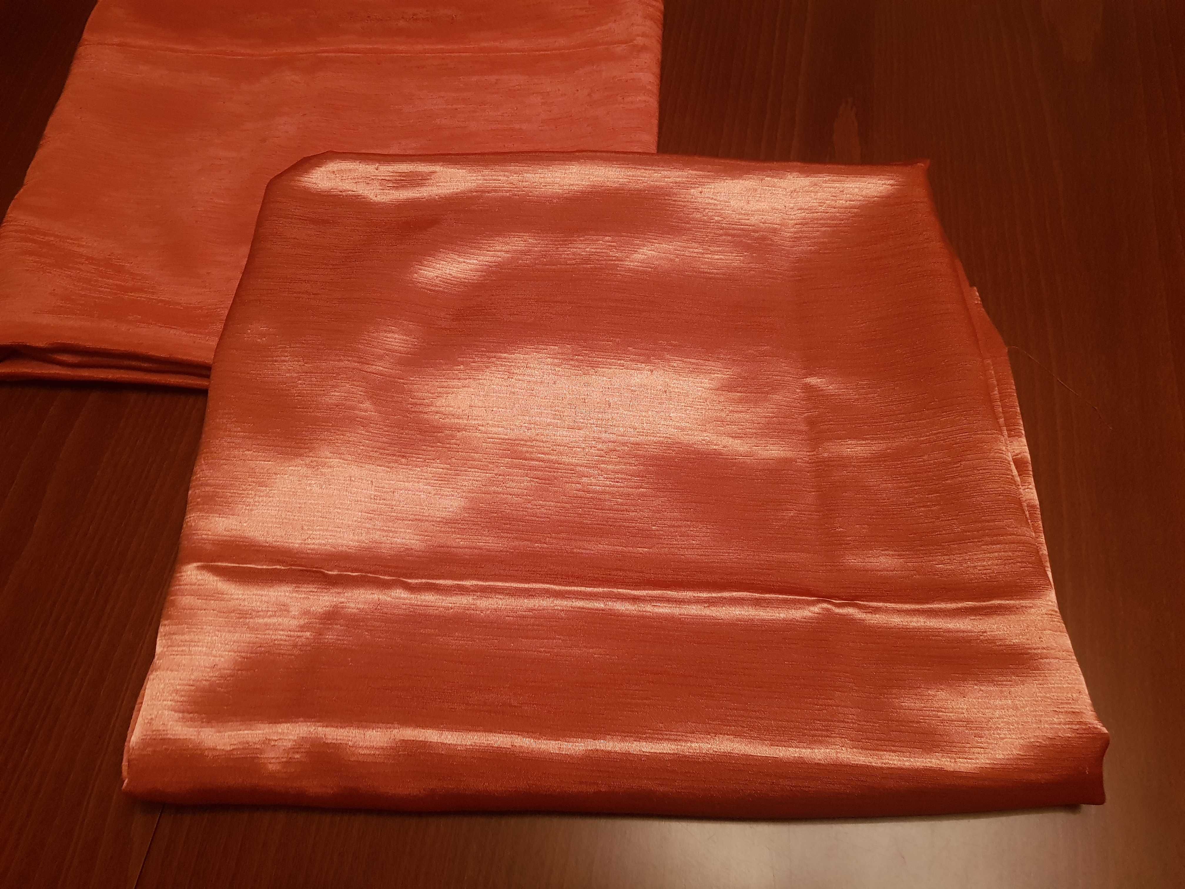 Zasłony jasnopomarańczowe 150 cm x 240 cm / 2 szt
