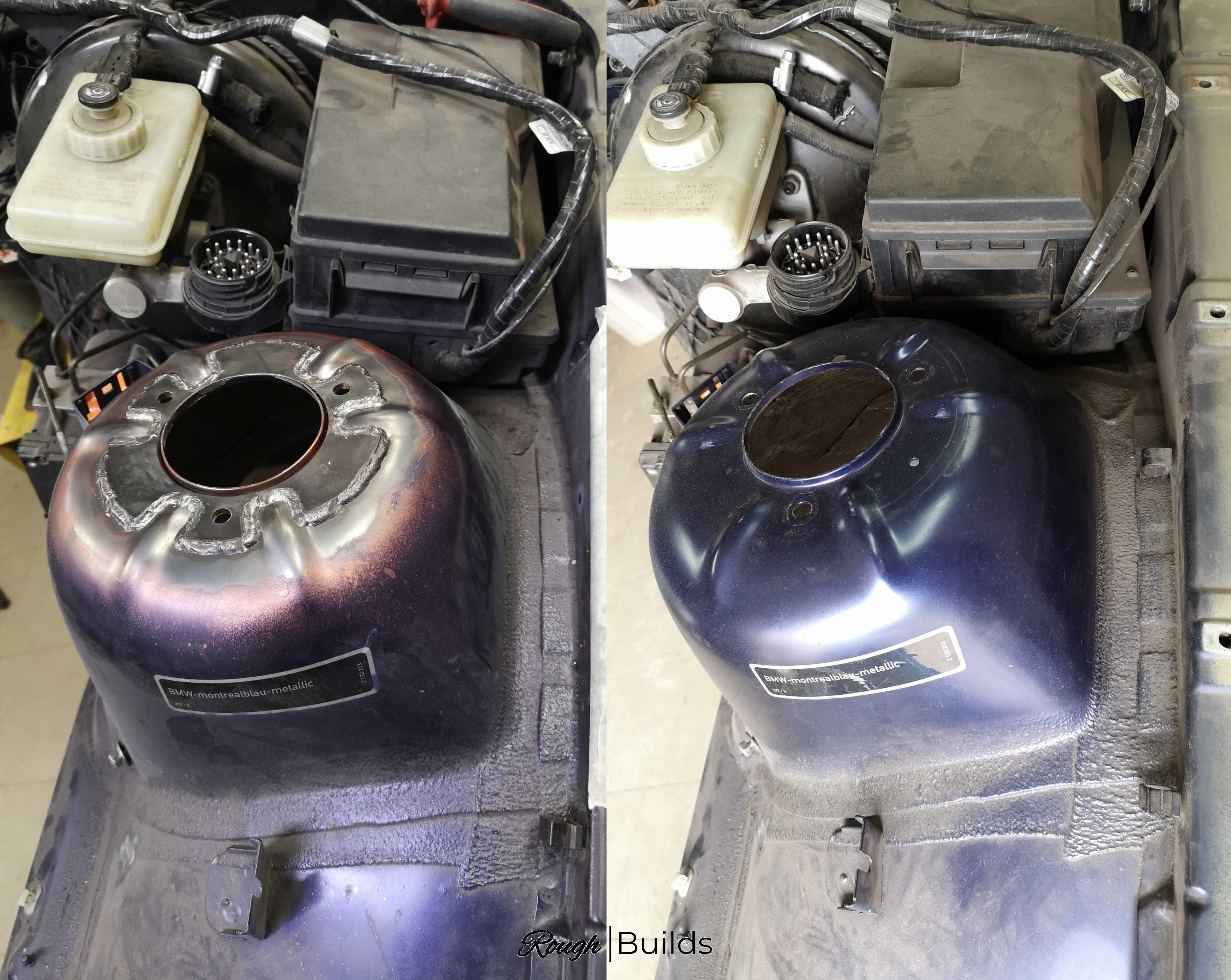 Wzmocnienie kielichów przednich + zastrzały do fartuchów BMW E36