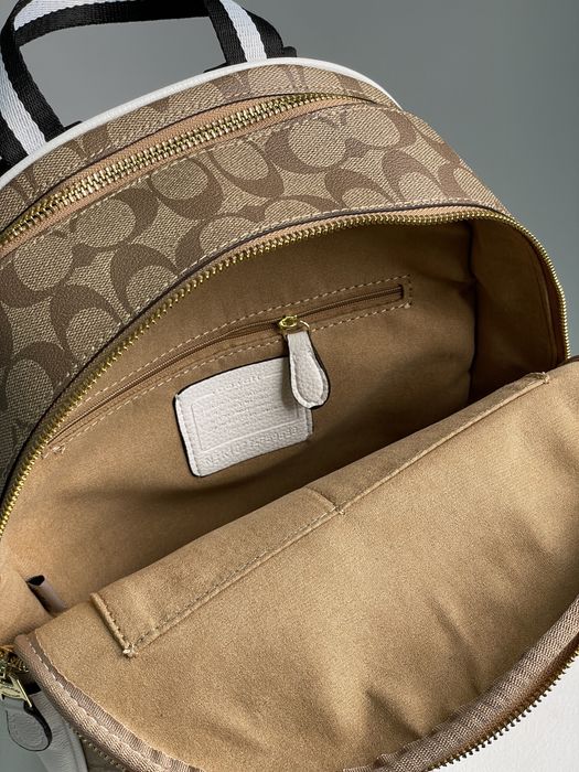 Рюкзак Coach Large Court In Signature Canvas коричневий, беж, чорний