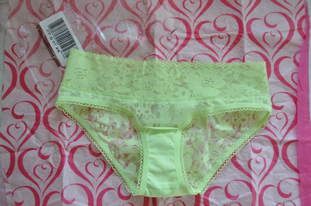 Nowe Victoria's Secret koronka brazyliany XS S VS figi nowe neon