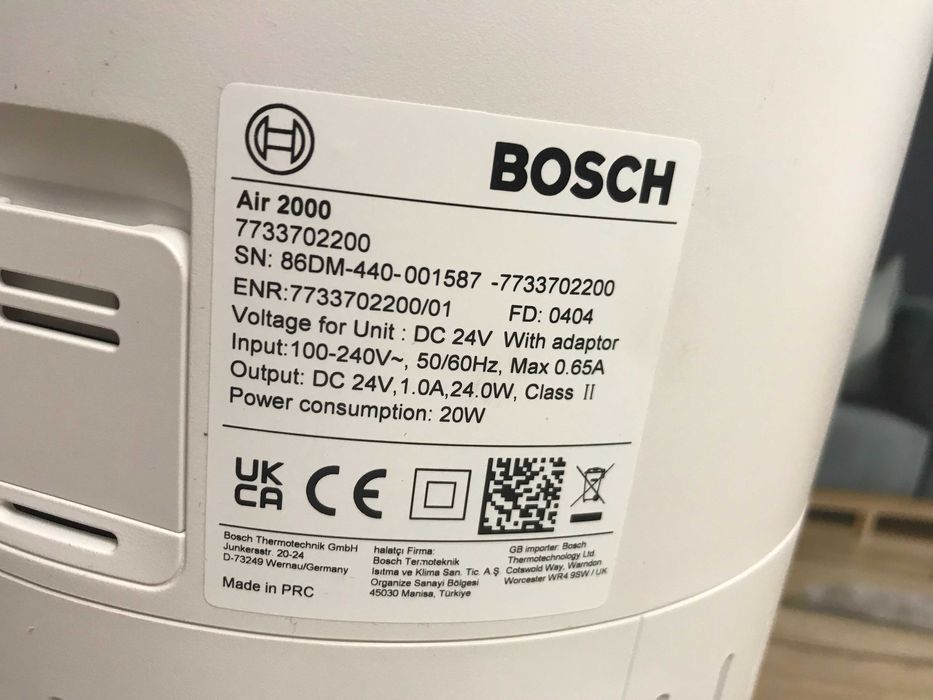 Очищувач повітря Bosch Air 2000,для  площ до 37,5 м²,180 м³/год.