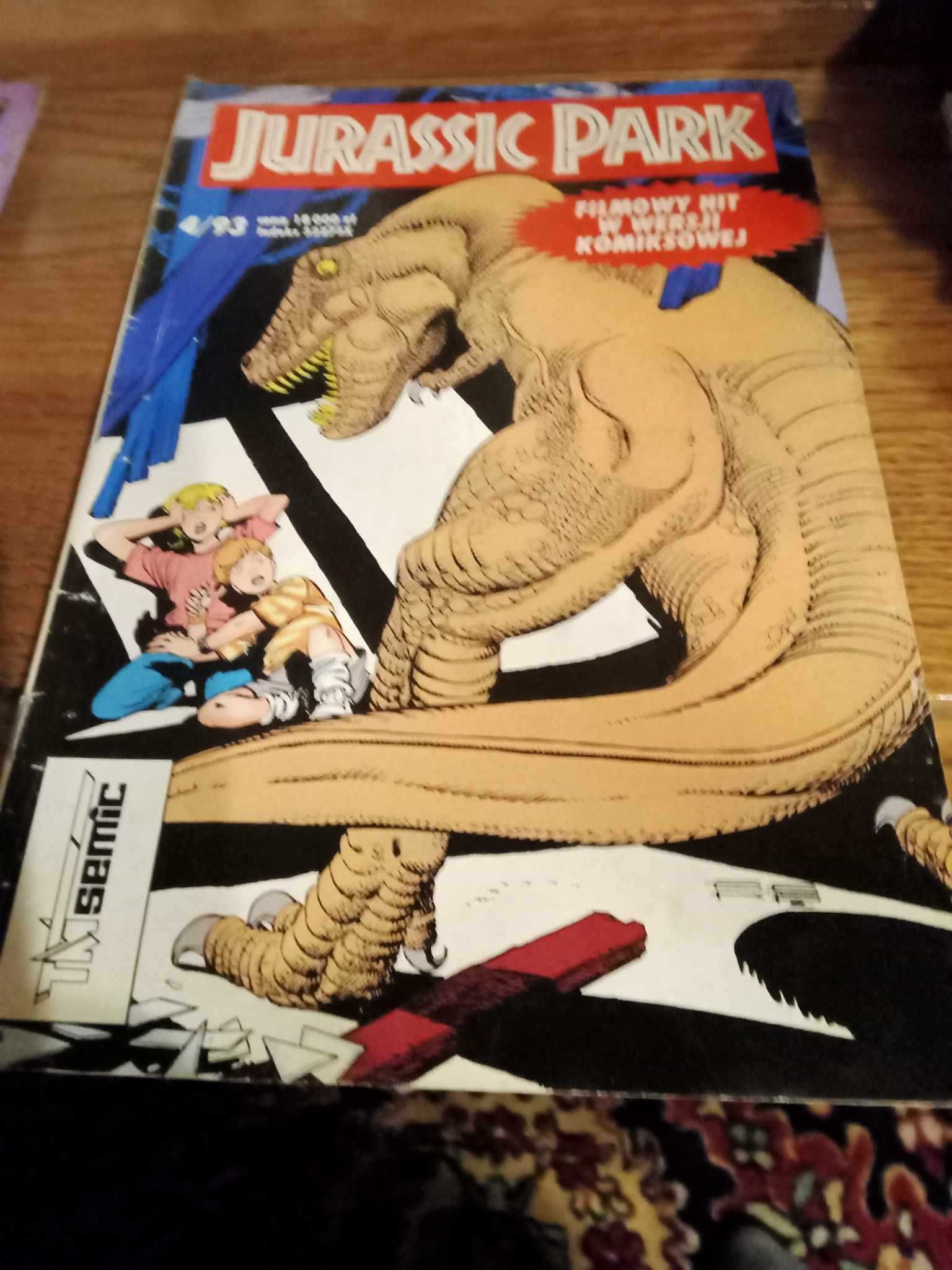 Komiks Jurassic Park 1-4 rok1994