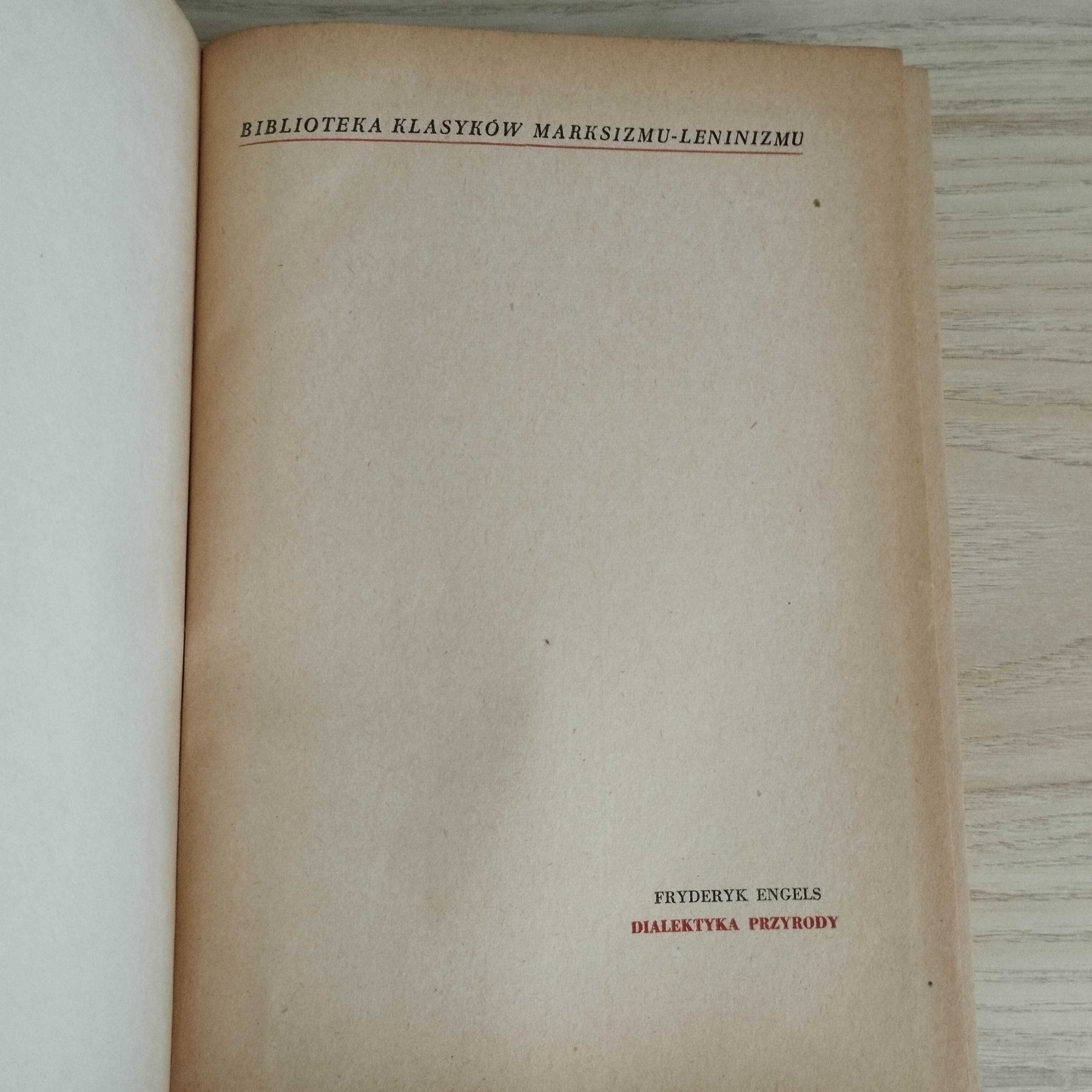 Dialektyka przyrody Fryderyk Engels 1953