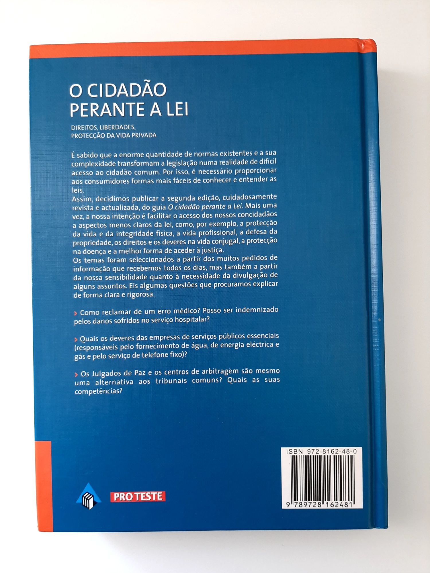 Livro "O Cidadão Perante a Lei"