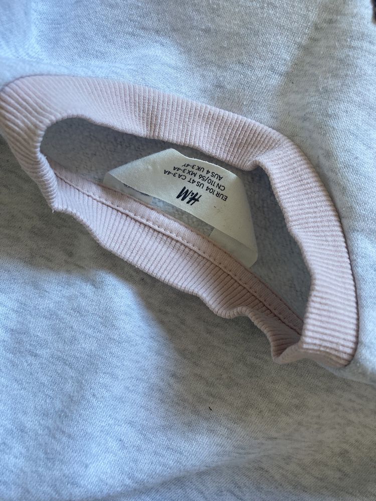 Bluza H&M jednorożec 104 z aplikacją