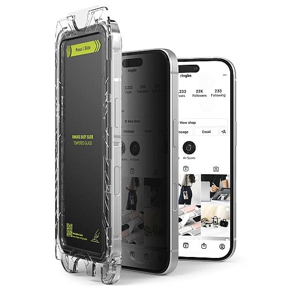 Szklo Prywatyzujące Ringke Easy Slide 2-Pack Iphone 16 Pro Max Privacy