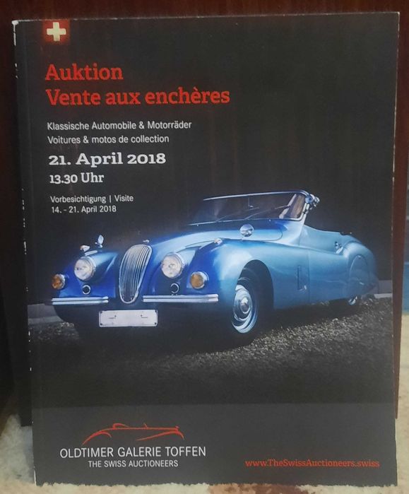 Каталог колекційних ретро-автомобілів "Oldtimer Gallery Toffen"