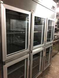 Armario vertical de refrigeração inox com 6 portas, temos vários