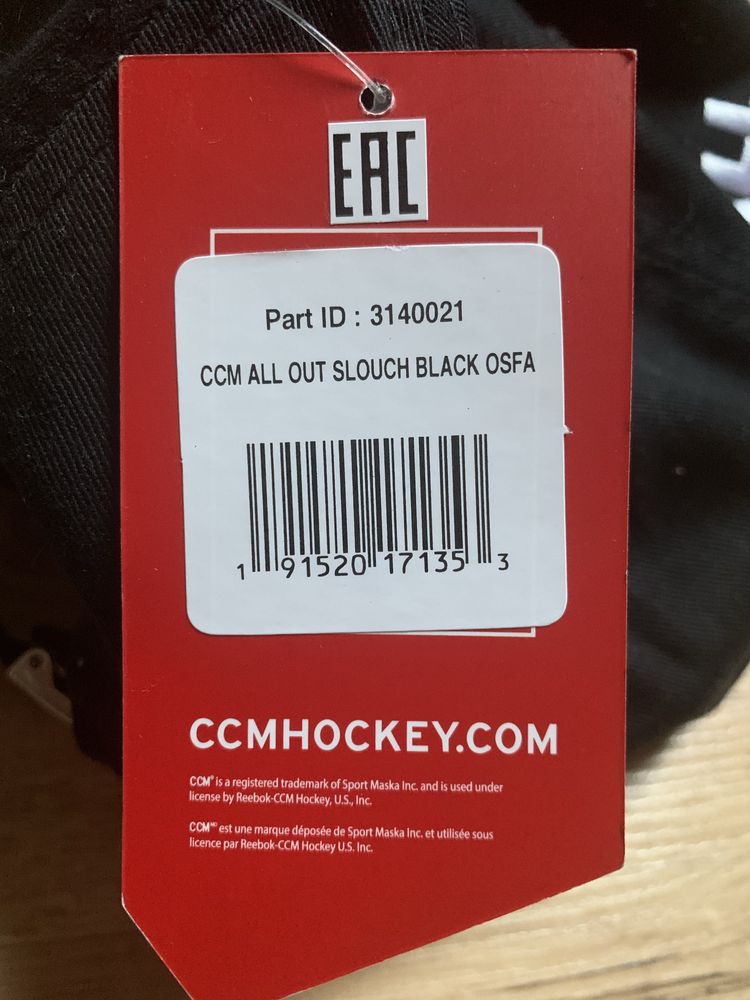 CCM All Out hokej hockey bejsbolówka czapka z daszkiem nowa