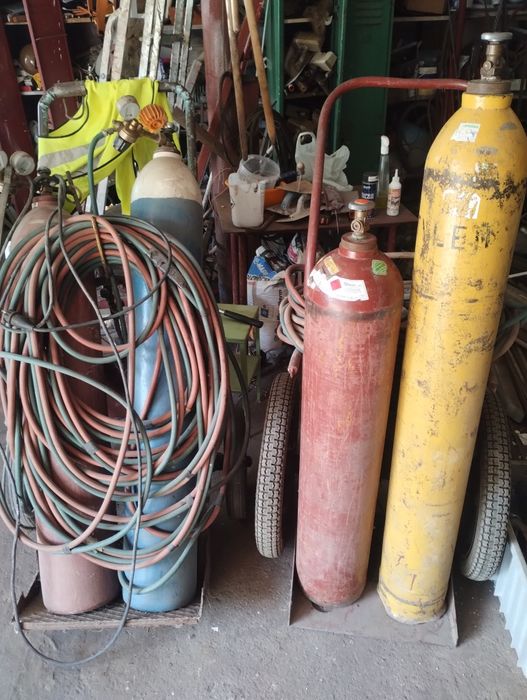 Butle tlen acetylen komplet węży spawalniczy z wózkiem
