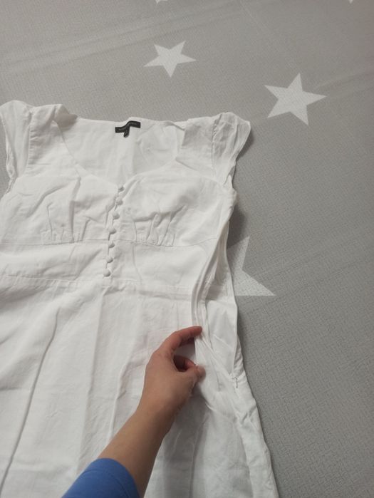 Брендова білосніжна бавовняна сукня, плаття, сарафан