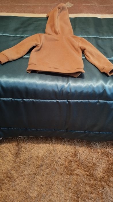 Camisola cardada co. Capuz