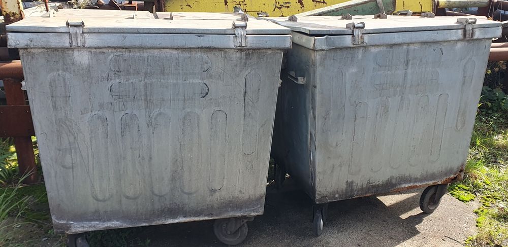 Pojemnik kontener stalowy na śmieci 1100l