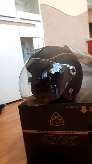 Шолом NEXX x70 ace black soft/orange