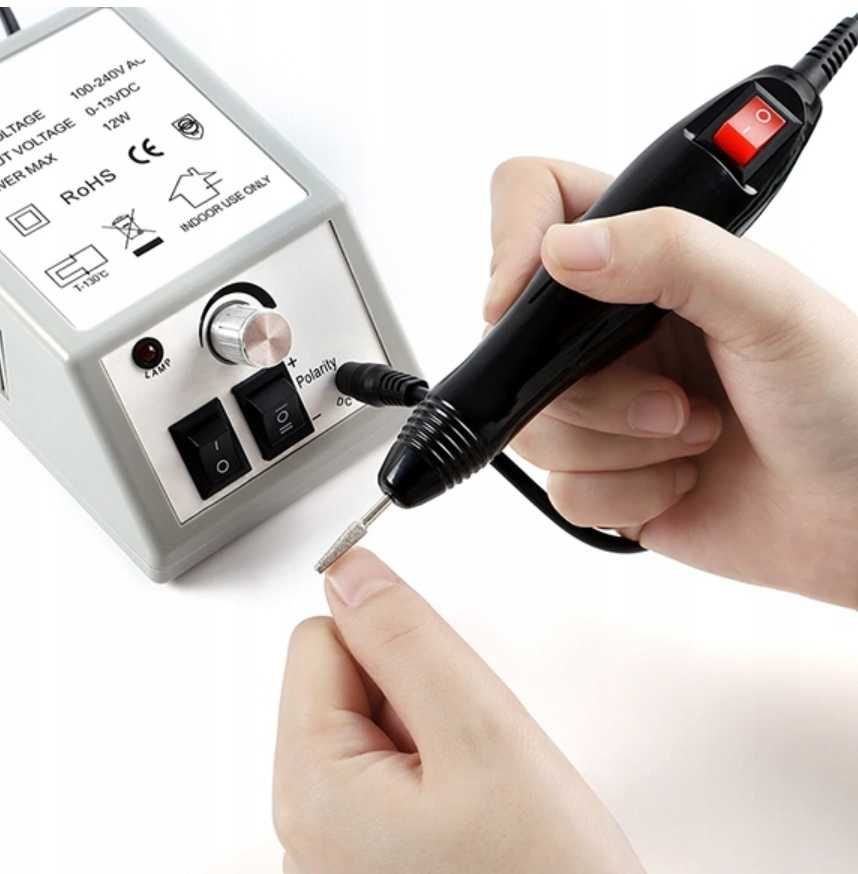 FREZARKA DO PAZNOKCI manicure pedicure elektryczna 30W +ZESTAW FREZÓW