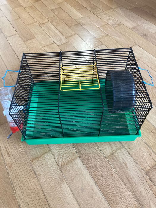 Zestaw 2 klatek na gryzonie + dodatki