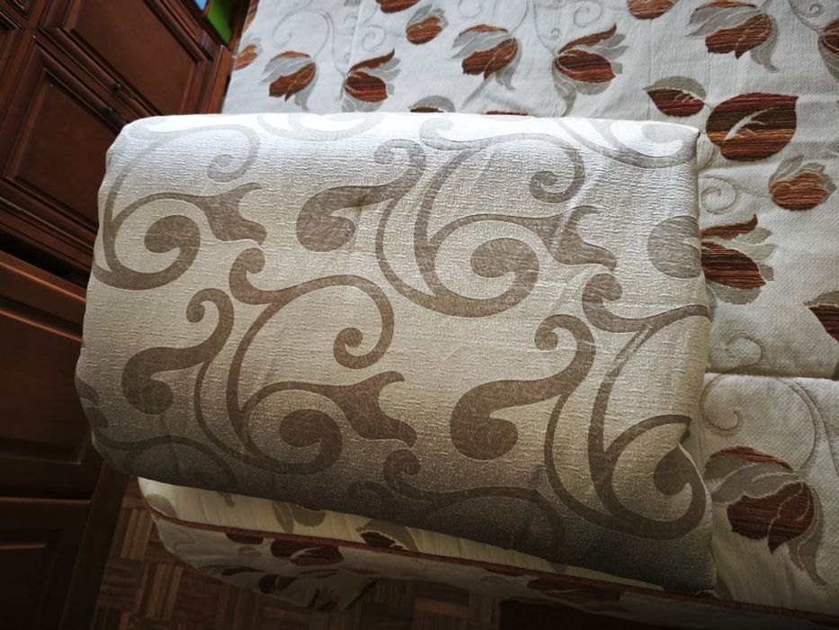 Manta cama casal dourado envelhecido