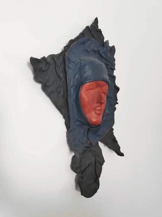 Escultura Decorativa de Parede (Rosto Feminino)