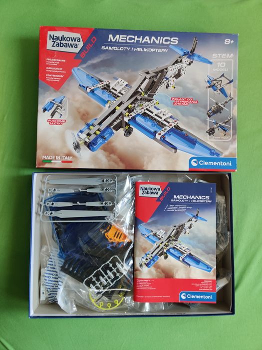 Clementoni laboratorium mechaniki Samoloty i Helikoptery 10 modeli