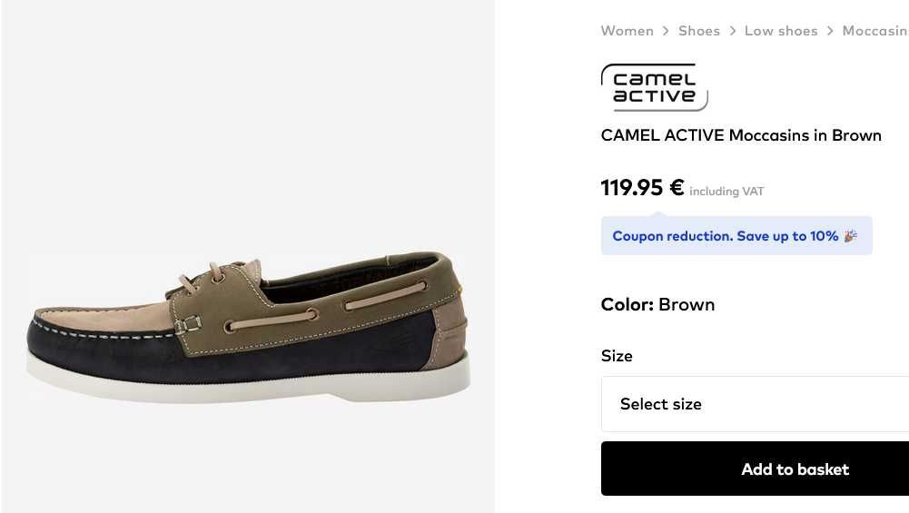 Жіночі мокасини Camel aktive, 37 р.