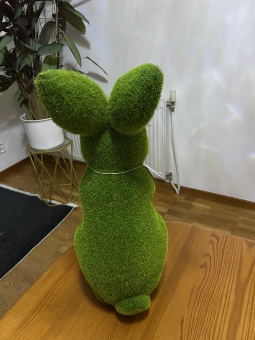 Zajac cieżki duzy - zielony 42 cm