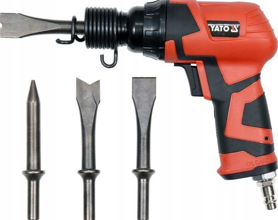 Nowy MŁOT Pneumatyczny Młotek Ścinak Udarowy Kompozyt + Groty (OKAZJA)