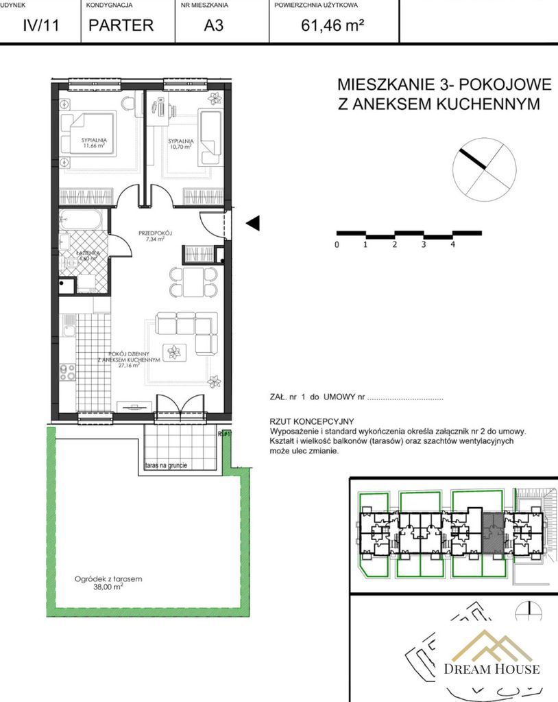 3-pokojowe mieszkanie Gdańsk Zakoniczyn